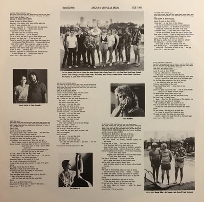 Nanci Griffith : Once In A Very Blue Moon (LP, Album, RE)