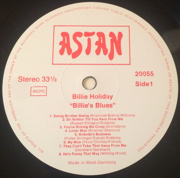 Billie Holiday : Billie's Blues (LP, Comp, RE)