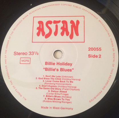 Billie Holiday : Billie's Blues (LP, Comp, RE)