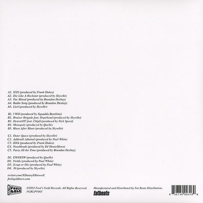 Danny Brown (2) : XXX (2xLP, Album, Gat)