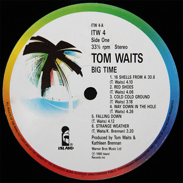 Tom Waits : Big Time (LP, Album)