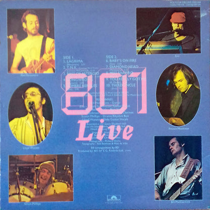 801 : 801 Live (LP, Album, RE)