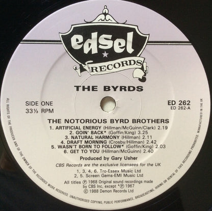 The Byrds : The Notorious Byrd Brothers (LP, Album, RE)