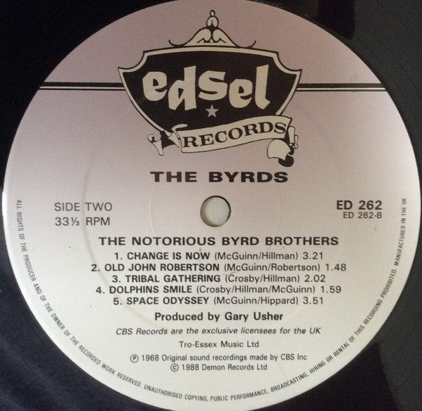 The Byrds : The Notorious Byrd Brothers (LP, Album, RE)