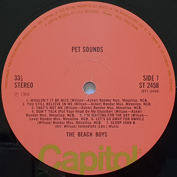 The Beach Boys : Pet Sounds (LP, Album, RE)