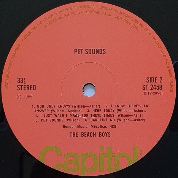 The Beach Boys : Pet Sounds (LP, Album, RE)