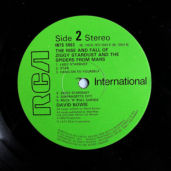 David Bowie : The Rise And Fall Of Ziggy Stardust And The Spiders From Mars (LP, Album, RE)