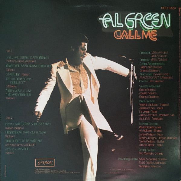 Al Green : Call Me (LP, Album)