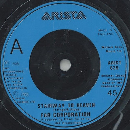 Far Corporation : Stairway To Heaven (7", Single, Blu)