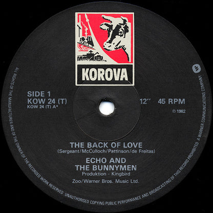 Echo And The Bunnymen* : The Back Of Love (12", Single)