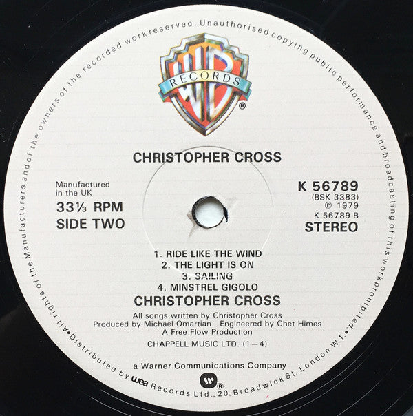 Christopher Cross : Christopher Cross (LP, Album)