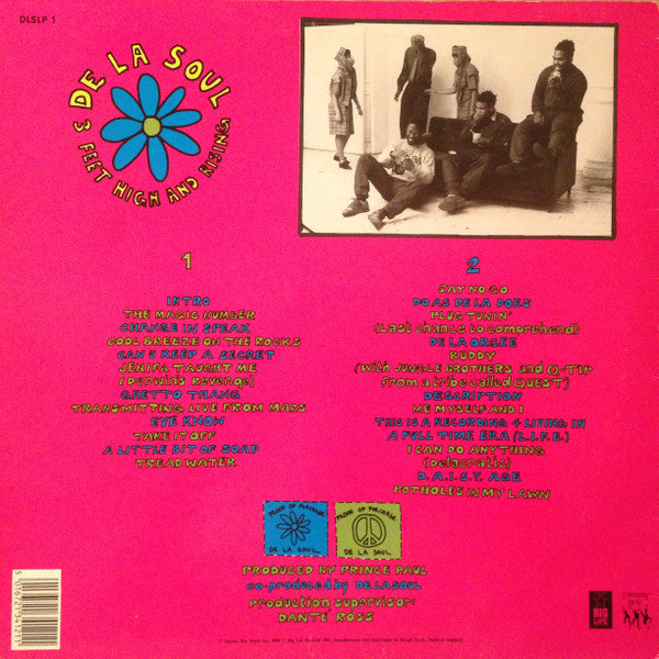 De La Soul : 3 Feet High And Rising (LP, Album, Adr)