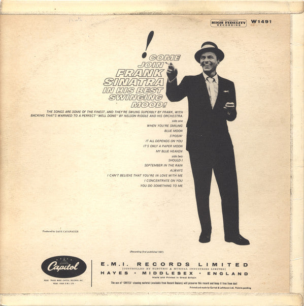 Frank Sinatra : Sinatra's Swingin' Session!!! (LP, Album, Mono)