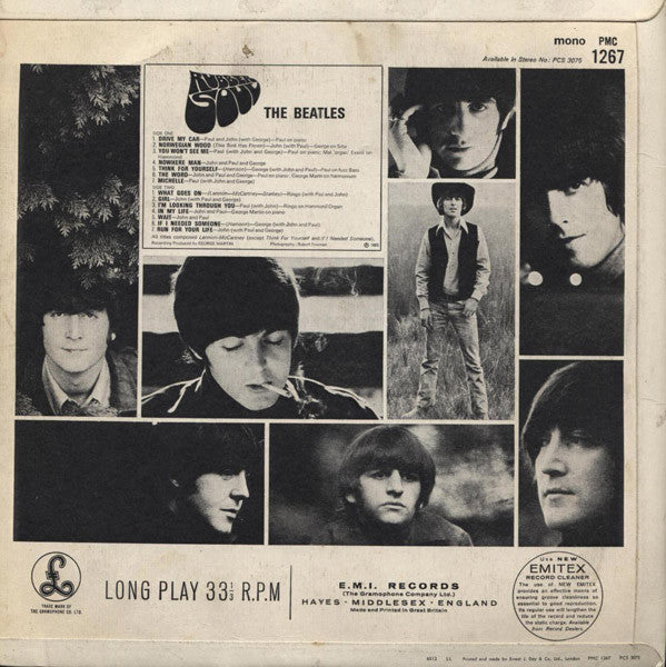 The Beatles : Rubber Soul (LP, Album, Mono, RP, Ern)