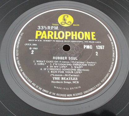 The Beatles : Rubber Soul (LP, Album, Mono, RP, Ern)