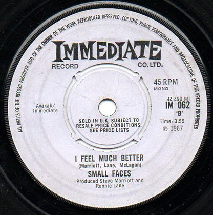 Small Faces : Tin Soldier (7", Single, Mono, Kno)