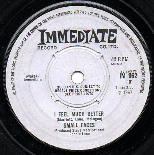 Small Faces : Tin Soldier (7", Single, Mono, Kno)