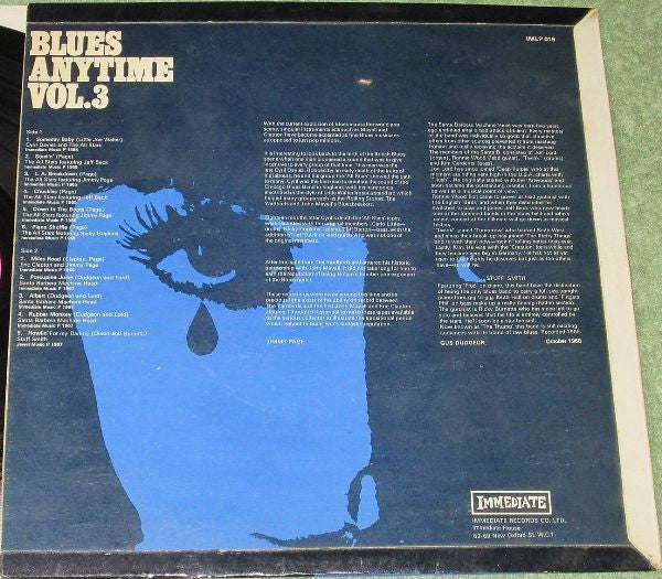 Various : Blues Anytime Vol.3 - An Anthology Of British Blues (LP, Comp, Mono)