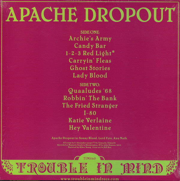 Apache Dropout (2) : Bubblegum Graveyard (LP, Album, Ltd, Col)