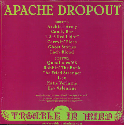 Apache Dropout (2) : Bubblegum Graveyard (LP, Album, Ltd, Col)