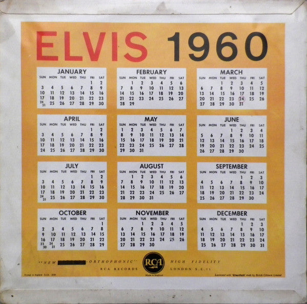 Elvis Presley : A Date With Elvis (LP, Comp, Mono)