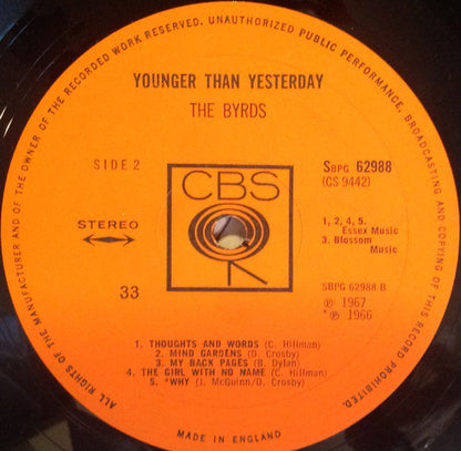 The Byrds : Younger Than Yesterday (LP, Album)