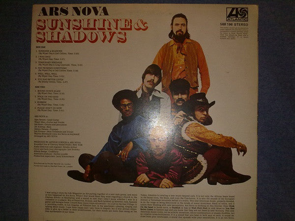 Ars Nova (3) : Sunshine & Shadows (LP, Album)