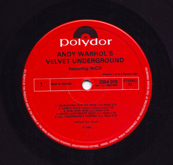 Andy Warhol's Velvet Underground* Featuring Nico (3) : Andy Warhol's Velvet Underground Featuring Nico (2xLP, Comp, RP, Gat)