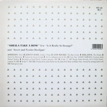 The Smiths : Sheila Take A Bow (12", Single, CBS)