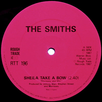 The Smiths : Sheila Take A Bow (12", Single, CBS)