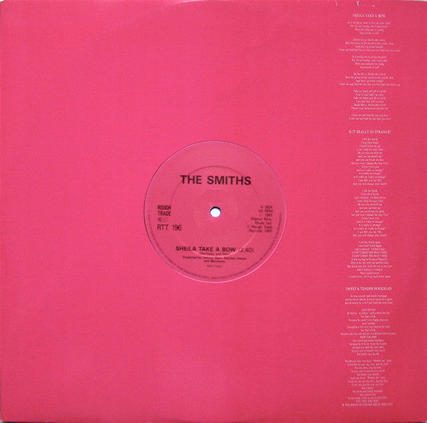 The Smiths : Sheila Take A Bow (12", Single, CBS)