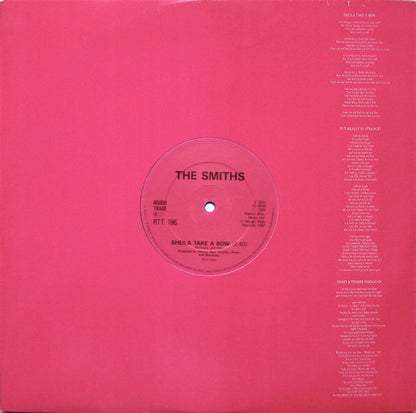 The Smiths : Sheila Take A Bow (12", Single, CBS)