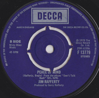 Jim Rafferty : (Don't Let Another) Good Day Go By (7", Single)