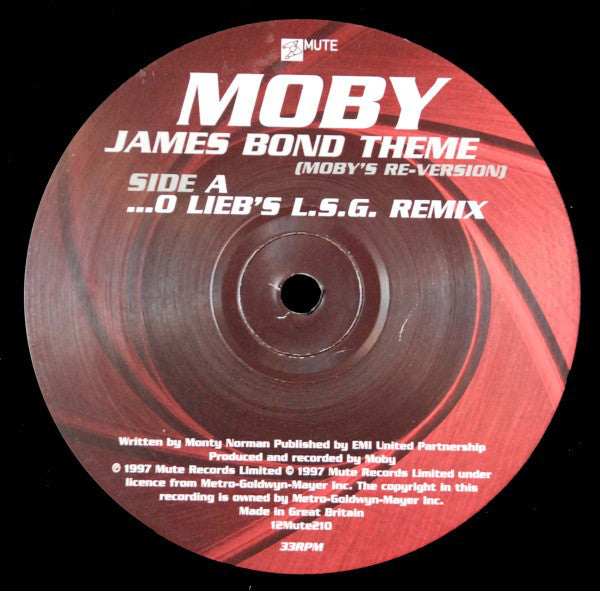 Moby : James Bond Theme (Moby's Re-Version) (12")