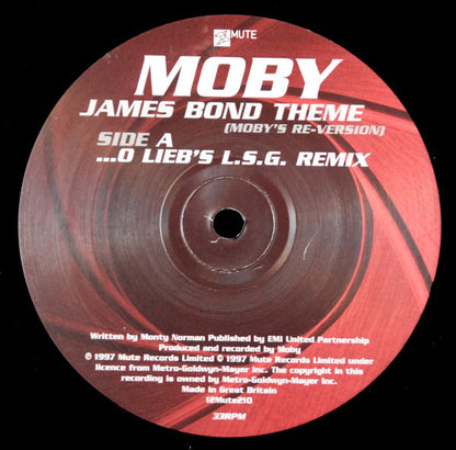 Moby : James Bond Theme (Moby's Re-Version) (12")