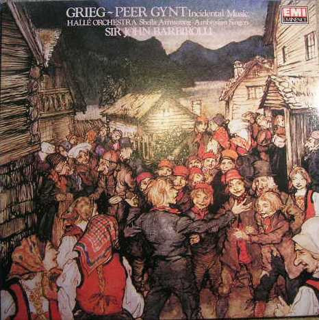 Edvard Grieg, Hallé Orchestra, Sir John Barbirolli, Sheila Armstrong, The Ambrosian Singers : Peer Gynt (LP, RE)