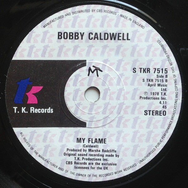 Bobby Caldwell : Down For The Third Time (7")