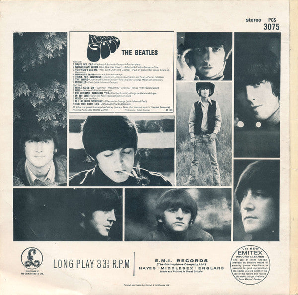 The Beatles : Rubber Soul (LP, Album, RE)