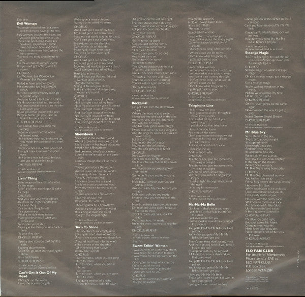 Electric Light Orchestra : ELO's Greatest Hits (LP, Comp)
