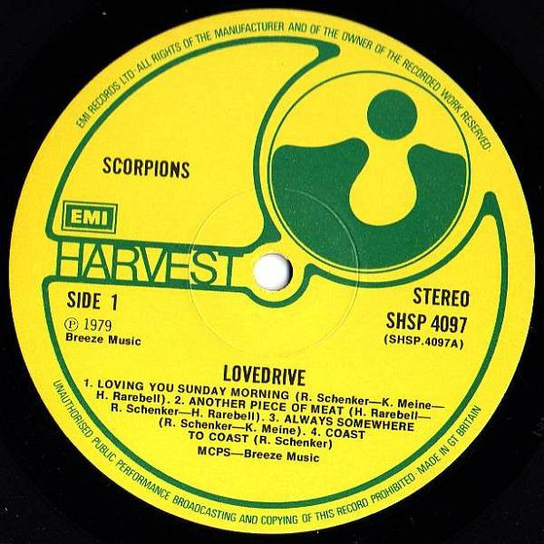 Scorpions : Lovedrive (LP, Album)