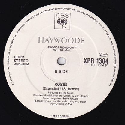 Haywoode : Roses (Extended Version) (10", Promo)