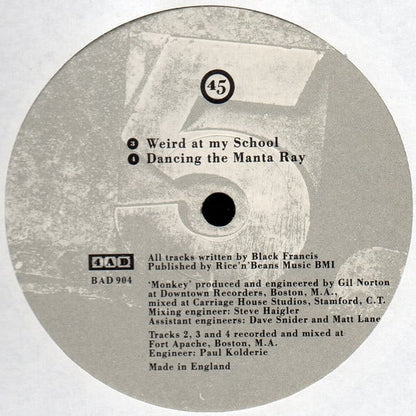 Pixies : Monkey Gone To Heaven (12", Single)