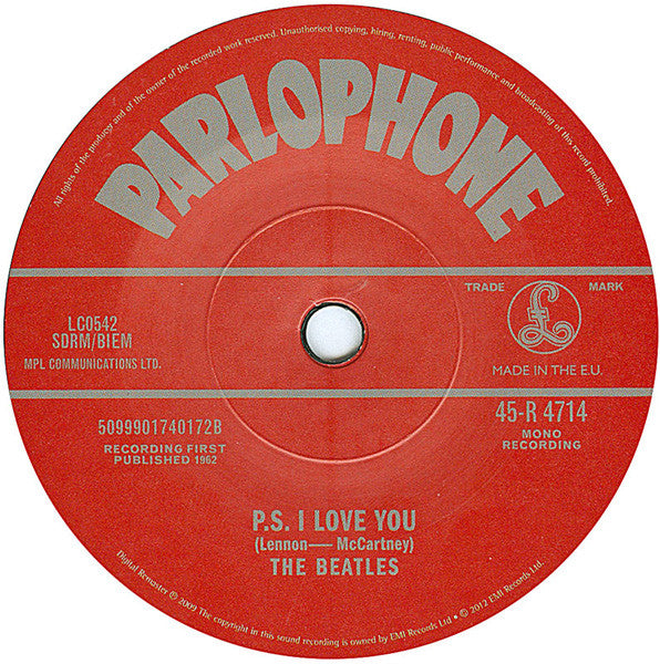 The Beatles : Love Me Do (7", Single, Mono, Ltd, MP, M/Print, RE, RM)