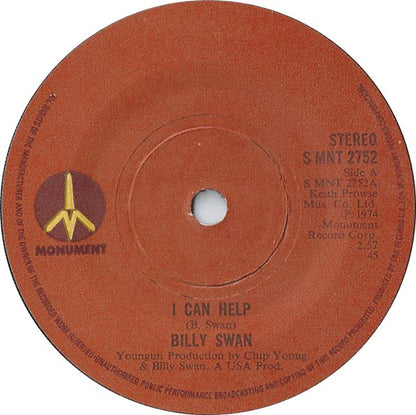 Billy Swan : I Can Help (7", Single)