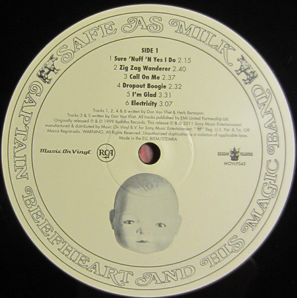 Captain Beefheart And His Magic Band* : Safe As Milk (LP, Album, RE, 180 + LP, 180)