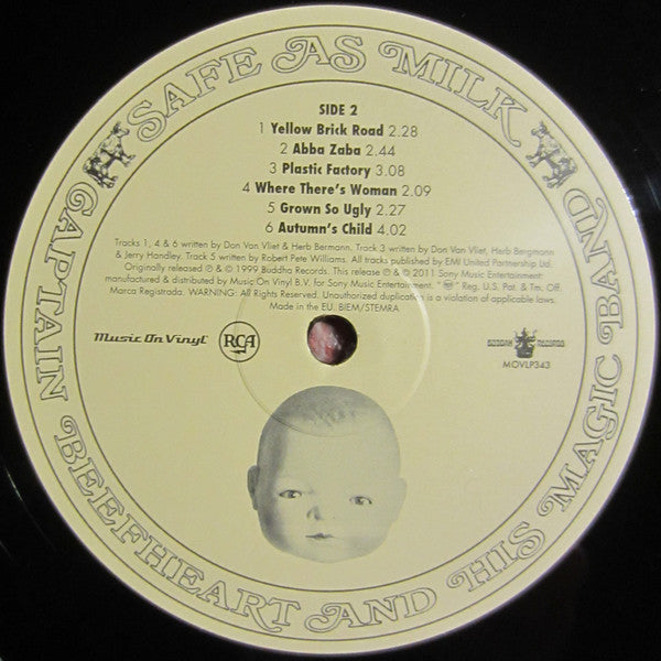Captain Beefheart And His Magic Band* : Safe As Milk (LP, Album, RE, 180 + LP, 180)