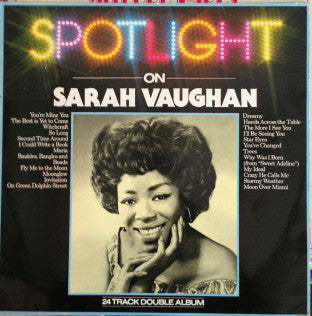 Sarah Vaughan : Spotlight On Sarah Vaughan (2xLP, Comp)