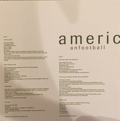 American Football : American Football (LP, Album, RE, 180)