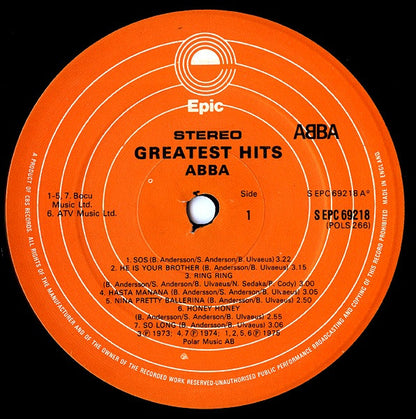 ABBA : Greatest Hits (LP, Comp, RE, Ora)