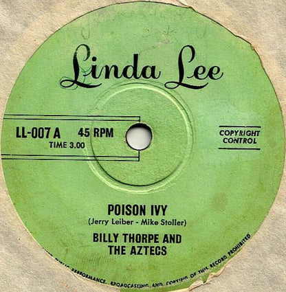 Billy Thorpe And The Aztecs : Poison Ivy / Broken Things (7", Single)